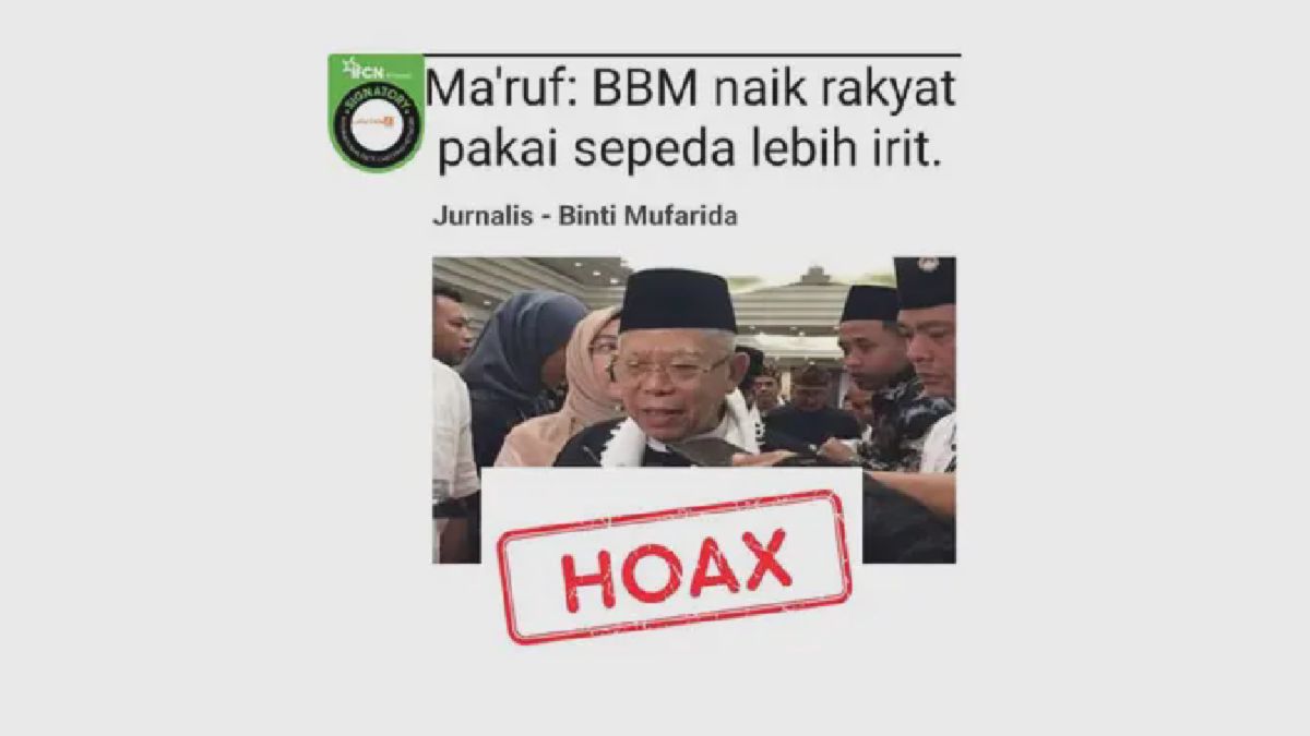 Liputan6.com Bongkar Hoaks Sepeda Ma'ruf Amin dan CPNS Kemenhub