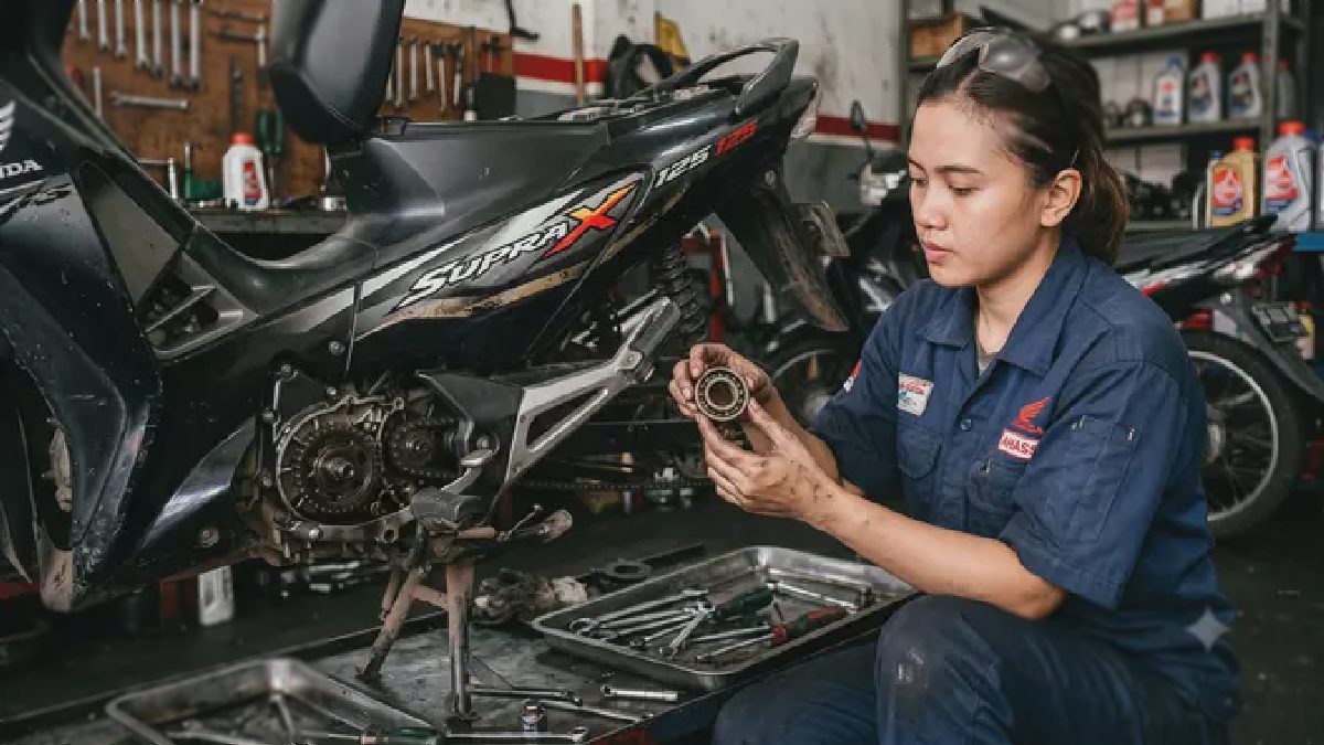 Spesifikasi Bearing Belakang Supra X 125 dan Perawatannya
