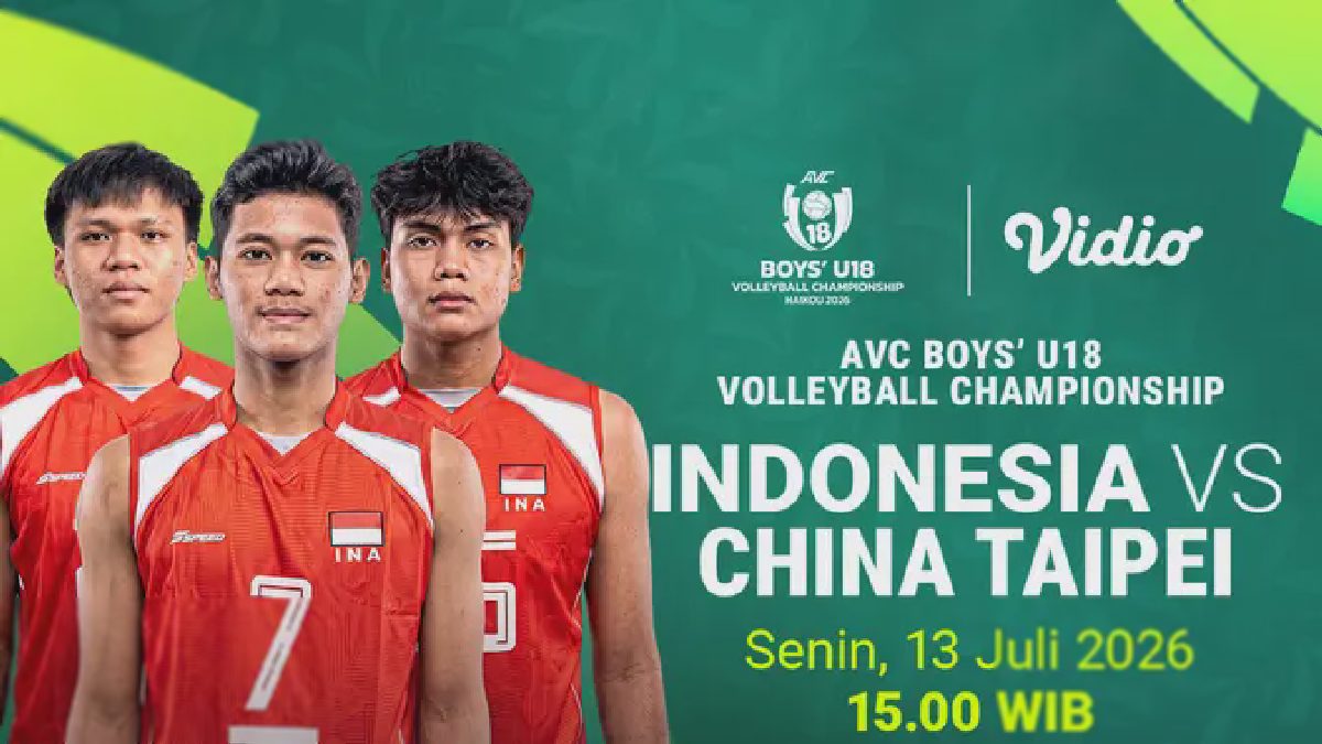 Kejuaraan Bola Voli Putra U18 Asia Kini Hadir di Vidio