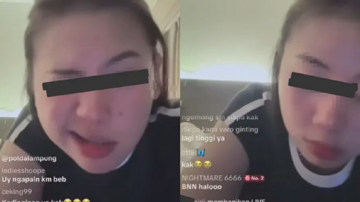 Wanita Lampung Viral Live TikTok Diduga Teler Narkoba